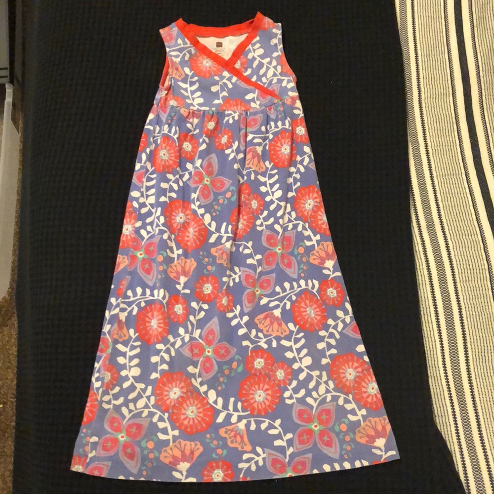 Tea Collection Long Faux Wrap Maxi Dress 5